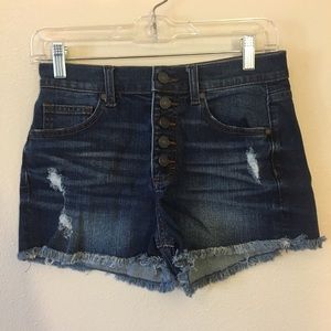 Refuge high-waisted jean shorts